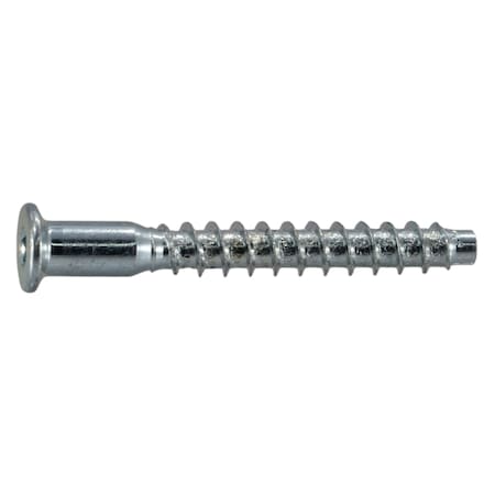 Midwest Fastener Wood Screw, M5, 39 mm, Zinc Plated Steel Flat Head Hex Drive, 20 PK 38544